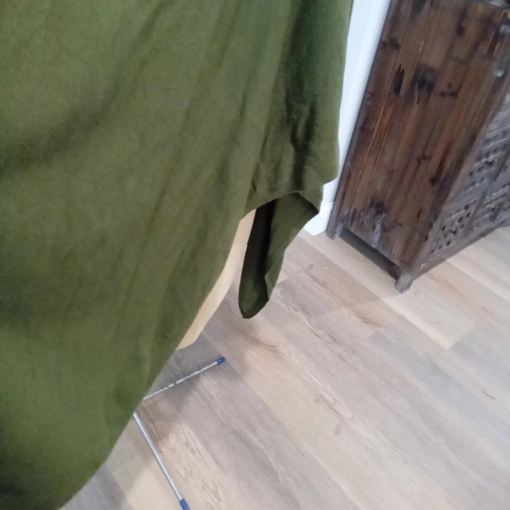 Echo Size OS Olive Green Women's Open Front  Sweater